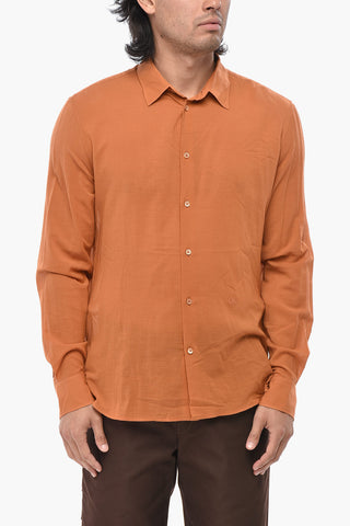 Camicia in Jersey SILKJER con Collo Francese