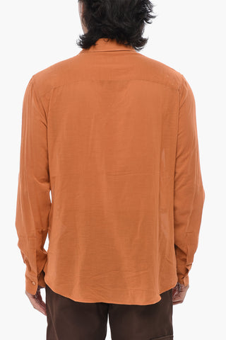 Camicia in Jersey SILKJER con Collo Francese