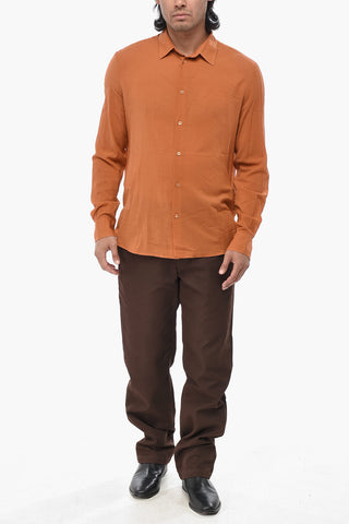 Camicia in Jersey SILKJER con Collo Francese