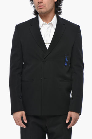SEASONAL Blazer in Lana Vergine DOUBLE PAP con Tasche a Filo