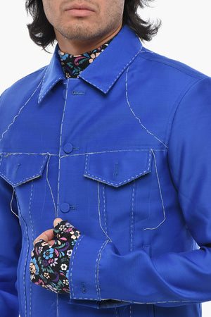 Silk-Blend Jacket AILEN FACE with Exposed Seams