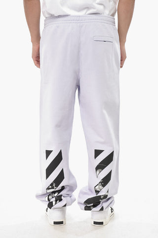 SEASONAL Joggers Aus Gebürsteter Baumwolle CARAVAGGIO DIAG Mit Print