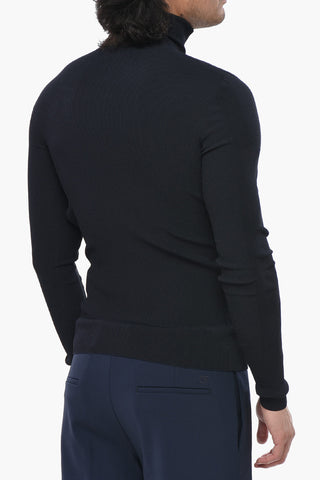 Maglia a Collo Alto DIAGS KNIT in Tessuto Stretch