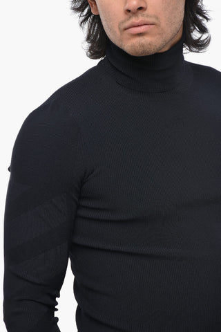 Maglia a Collo Alto DIAGS KNIT in Tessuto Stretch