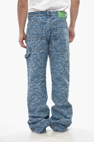 SEASONAL Embroidered Denim Regular-Fit Jeans FLOWERS 29cm