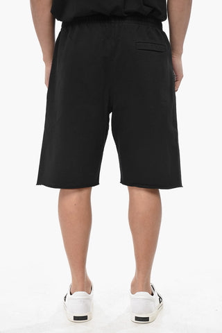 Brushed Cotton Shorts with Raw Hem