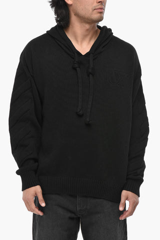 FOR EVER Kapuzenpullover 3D DIAG aus Baumwollstrick