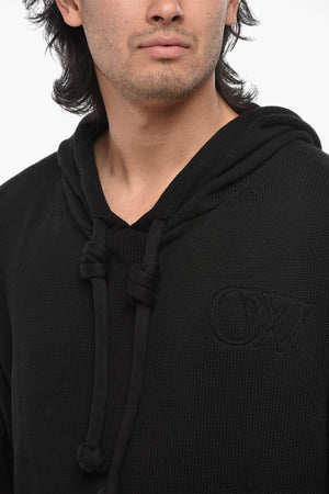 FOR EVER Felpa Hoodie 3D DIAG in Maglia di Cotone