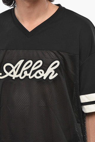 T-Shirt in Tessuto Tecnico FOOTBALL con Scollo a V