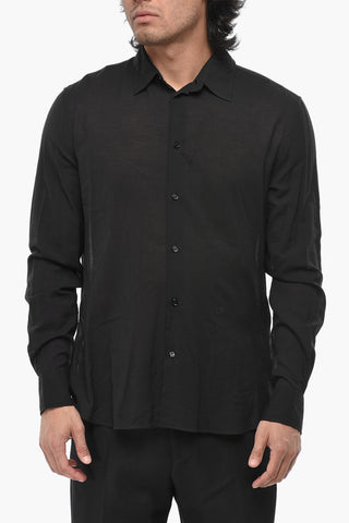 Camicia in Jersey SILKJER con Collo Francese