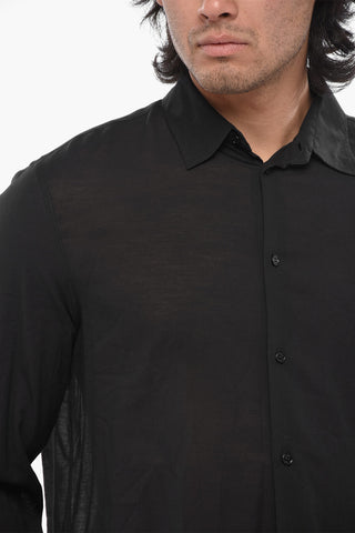 Camicia in Jersey SILKJER con Collo Francese
