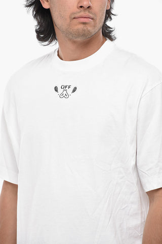 T-Shirt Mit Rundhalsausschnitt BANDANA ARROW Aus Bestickter Baumwolle