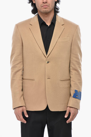 SEASONAL Blazer in Cashmere con Tasche a Filo