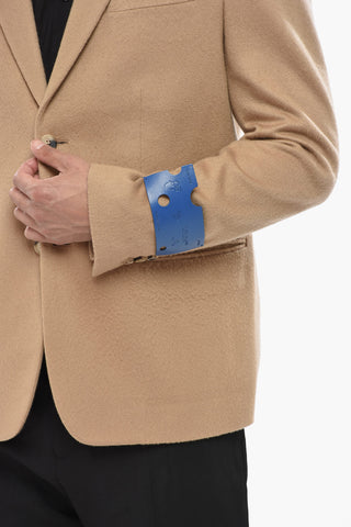 SEASONAL Blazer in Cashmere con Tasche a Filo
