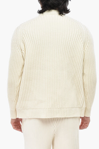Cotton Blend Pullover METEOR With Double-Fabric Detail
