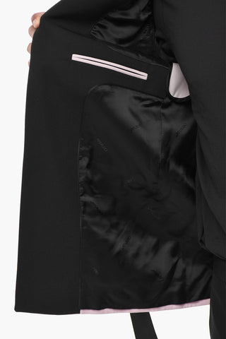 Blazer Relaxed Fit STICKER COLLAR con Dettaglio Criss Cross