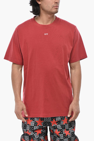 T-Shirt Girocollo in Cotone NOISE ARROW con Ricamo