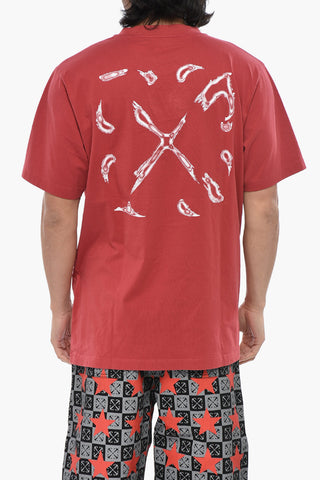 T-Shirt Girocollo in Cotone NOISE ARROW con Ricamo