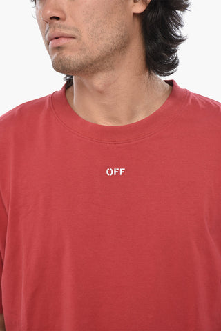 T-Shirt Girocollo in Cotone NOISE ARROW con Ricamo