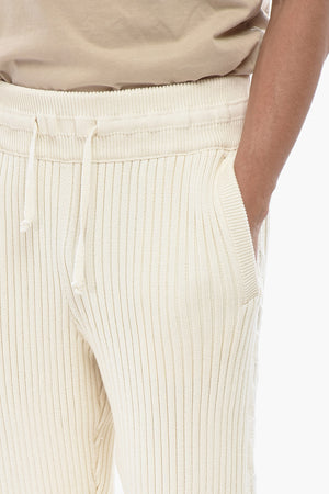 Knit Joggers LINK with Lace-Up Detail