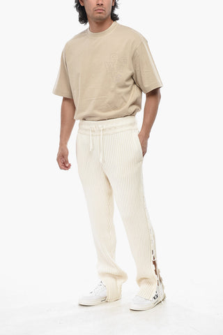 Knit Joggers LINK with Lace-Up Detail