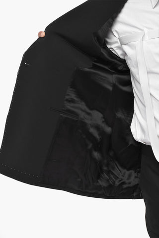 자수 면 더블브레스트 블레이저 BODY STITCH