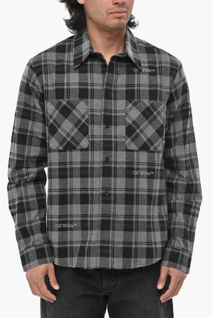 FOR EVER Camicia in Flanella con Motivo a Quadri