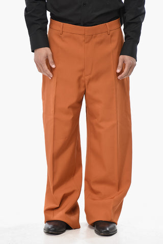 4-Pocket Virgin Wool Trousers With Concealed Closure