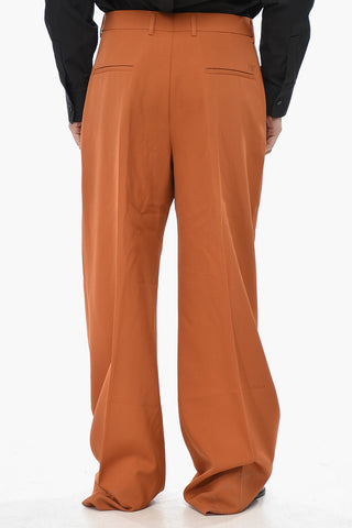 4-Pocket Virgin Wool Trousers With Concealed Closure