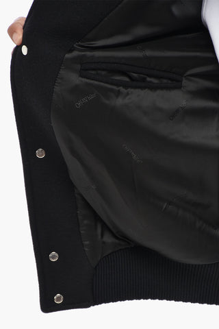 Bomberjacke aus Wollstoff GANG mit Applikationen und Stickereien