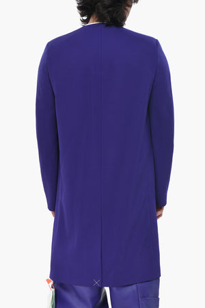 SEASONAL Cappotto in Lana WAVE TAG con Design Lapel-less