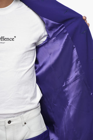 SEASONAL Wool Coat WAVE TAG With Lapel-Less Design