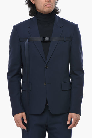 Blazer aus Tech-Wolle BUCKLEUP mit vorderer Schnalle