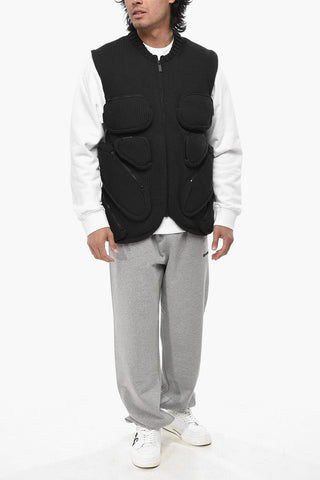 SEASONAL Zip-up Knit Vest MULTIPOCKETS