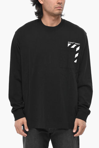 PERMANENT Cotton Long Sleeve T-Shirt DIAG PKT