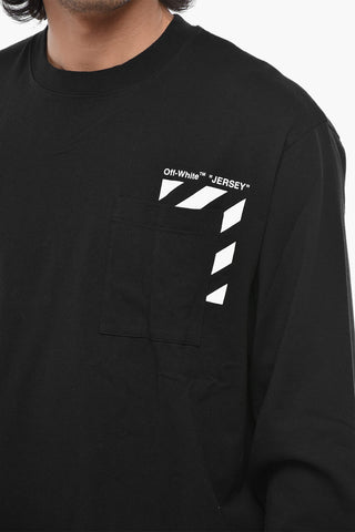 PERMANENT Cotton Long Sleeve T-Shirt DIAG PKT