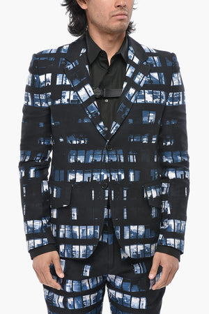 Cotton-Blend Blazer WINDOWS with Flap Pockets