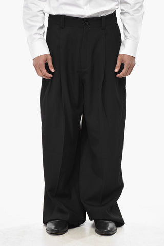 Pantaloni 4 Tasche in Lana Vergine a 2 Pinces