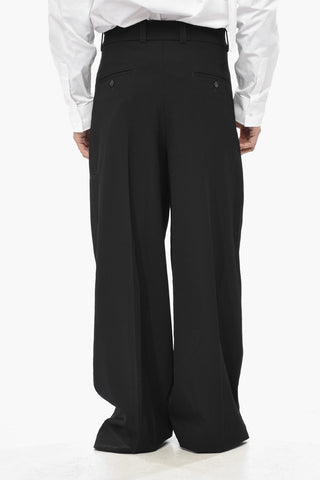 Pantaloni 4 Tasche in Lana Vergine a 2 Pinces