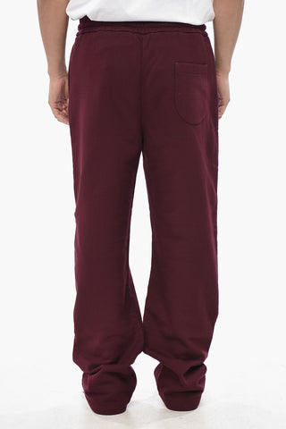 Joggers aus angerauter Baumwolle OW mit gesticktem Monogramm