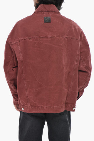 Denimjacke GARMDYED Mit Aufgesetzten Taschen