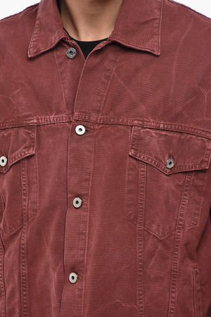 Denimjacke GARMDYED Mit Aufgesetzten Taschen
