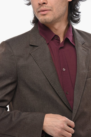 TAILORING Blazer in Lana Twill con Tasche ad Aletta