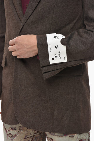 TAILORING Blazer in Lana Twill con Tasche ad Aletta