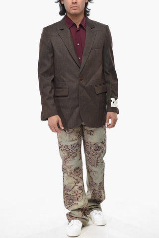 TAILORING Blazer in Lana Twill con Tasche ad Aletta