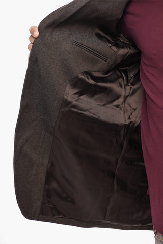 TAILORING Blazer in Lana Twill con Tasche ad Aletta
