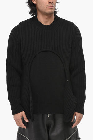 Pullover aus Baumwollmischung METEOR mit Doppelstoff-Detail