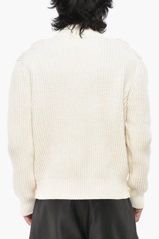Cotton Zip-Up Knit STRAPS with Padded Shoulders