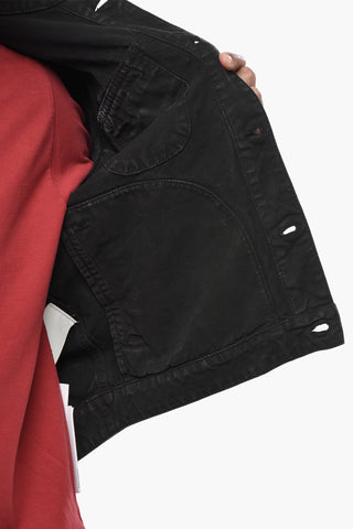 Jeansjacke GARMDYED mit hinterem Reißverschluss