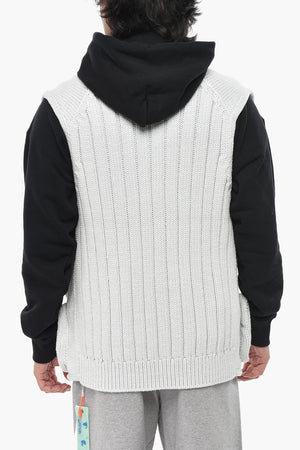 SEASONAL Knit Zip-Up Gilet MULTIPOCKETS
